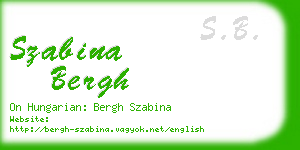 szabina bergh business card